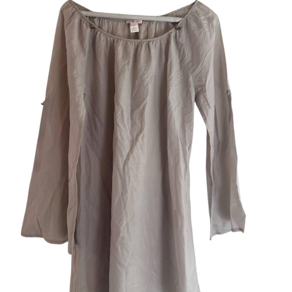 Samantha Chang Soft Gray Top